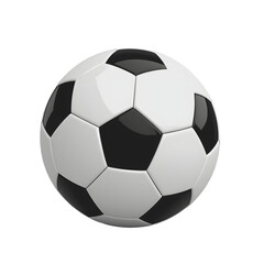 Obraz premium 3D Rendering of Classic Football Ball Black and White Pattern