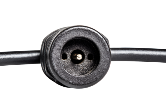 Close-Up of Electrical Connection End of a Metal Cable