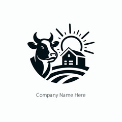 agriculture farm logo design vector 