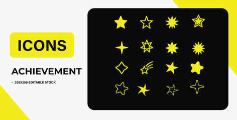 Simple star icon for graphic design projects