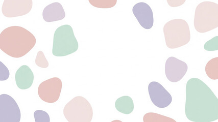 Fototapeta premium Pastel Abstract Shapes Background