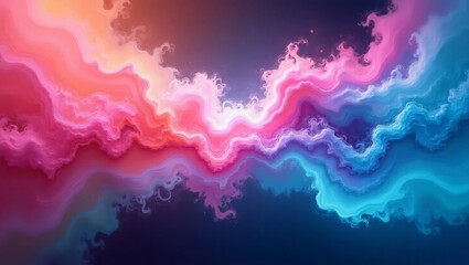 Obraz premium Abstract Pink Blue Swirling Wave Pattern Background 1