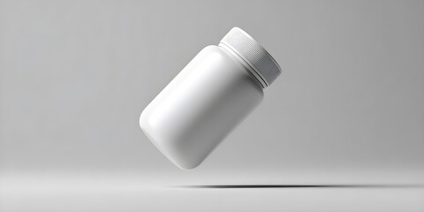 Fototapeta premium White Plastic Container for Storage and Packaging