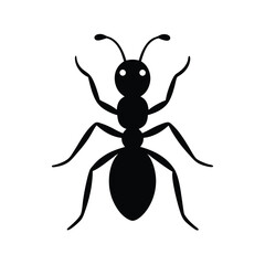 ant clipart vector icon silhouette on a white