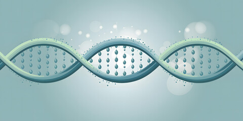 DNA Double Helix Illustration for Scientific Visuals