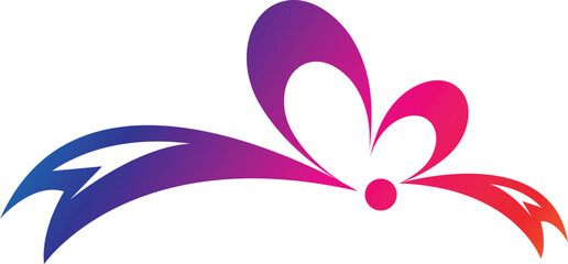 ribbon bow silhouettes vector illustration collection isolated on white background for decoration, gift wrap, fashion design