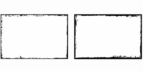 A set of black frames in a grunge style Monochrome vintage background with blank space for text