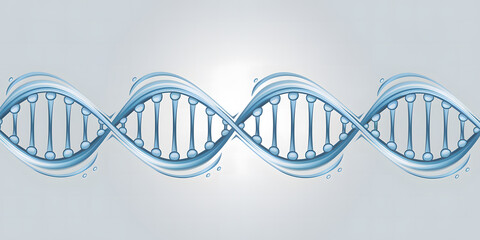 Elegant DNA Double Helix Illustration for Scientific Use