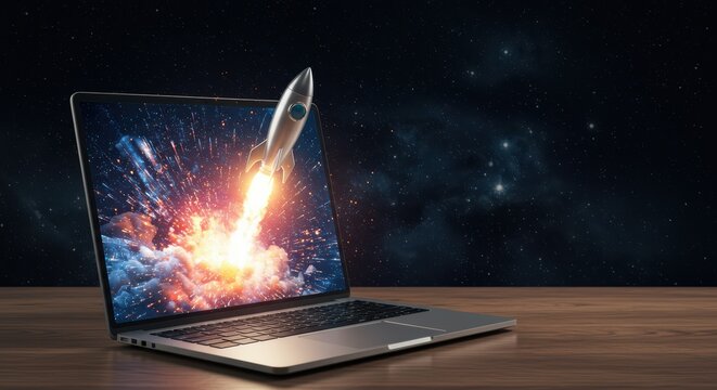 Innovative digital transformation launches a groundbreaking business journey into the boundless universe of technology and opportunity - Powered by Adobe