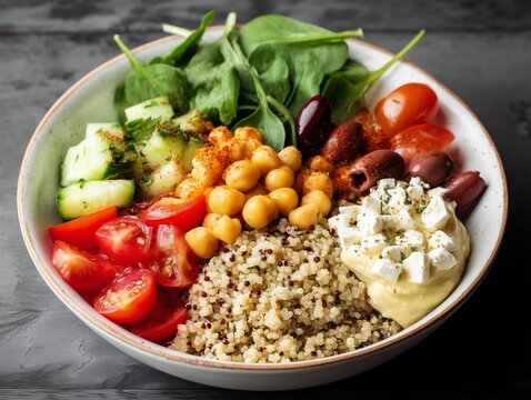 https://s.mj.run/ONwfoE3SWZw Greek Quinoa Bowl --ar 4:3 --quality 4 --profile w964r59 --v 7 Job ID: 98f14420-7b21-4ae6-acfa-bf37a4cc6537