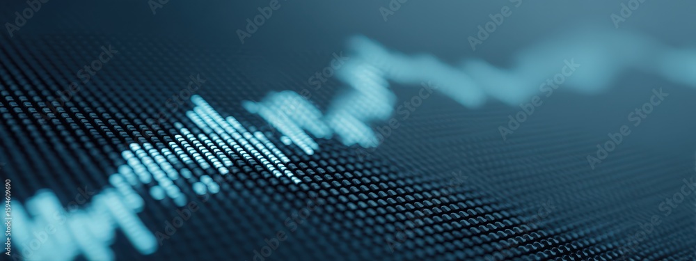 Poster abstract sound wave visual background for media projects