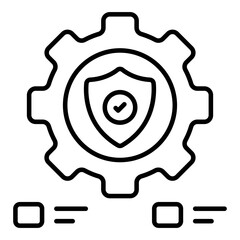 An icon design of setting security