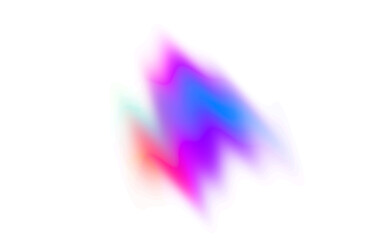 blue purple red gradient shape