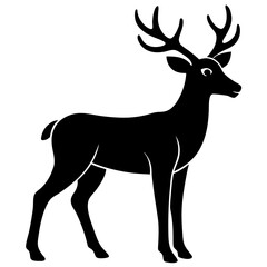 Fototapeta premium deer silhouette vector