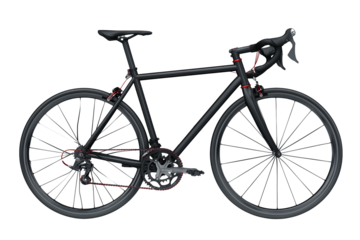 Road Bicycle on Transparent Background
