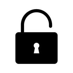 Lock icon. Padlock open and closed. Locked and unlocked icon. Security symbol. Vector illustration.