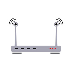 Wifi router line icon. Collection of vector symbol in trendy flat style on white background. Wifi router sings for design.