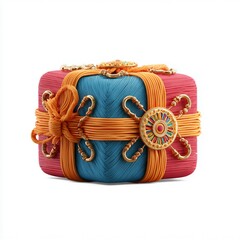 3D Decorative Traditional Gift Box with Floral Design