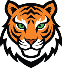 Fototapeta premium tiger head vector