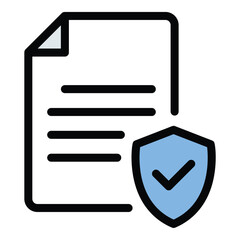 Legal icon flat line style illustration representing law and regulatory compliance, suitable for legal services, corporate governance, and justice-related projects