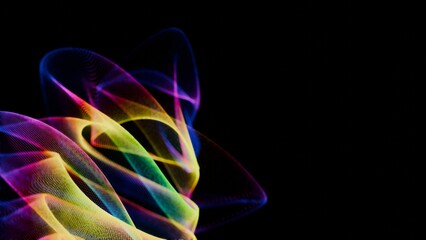 a colorful smoke is in the air © Oleksandr