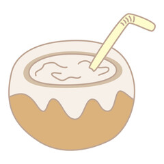 summer day elements clip art set. Summer element collection. Summer holiday beach. Cartoon flat vector isolated on white bạckground