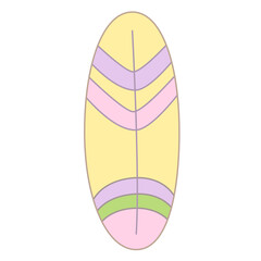 summer day elements clip art set. Summer element collection. Summer holiday beach. Cartoon flat vector isolated on white bạckground