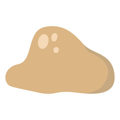 Cute dragon clipart in cartoon flat style.  Fantasy clipart. Vector illustration
