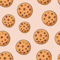 Fototapeta premium pattern with biscuit