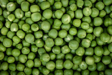 Green peas texture or background.