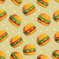  pattern with hamburger