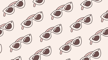 seamless pattern with glasses