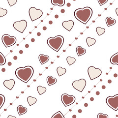 seamless pattern with hearts