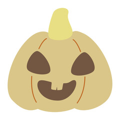 Halloween vector elements icons. Halloween cliparts with traditional symbols. Halloween pumpkins set vector design. Happy halloween party invitation card with spooky pumpkin, 