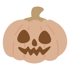 Halloween vector elements icons. Halloween cliparts with traditional symbols. Halloween pumpkins set vector design. Happy halloween party invitation card with spooky pumpkin, 