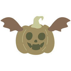 Halloween vector elements icons. Halloween cliparts with traditional symbols. Halloween pumpkins set vector design. Happy halloween party invitation card with spooky pumpkin, 