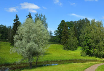 Pavlovsk Garden Park, Saint Petersburg, Russia