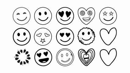 Fototapeta premium Emojis vector 