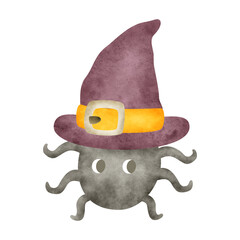 A set of scary items for celebrating Halloween. Halloween clipart with ghost, pumpkin, Holidays cartoon character. -Vector 
