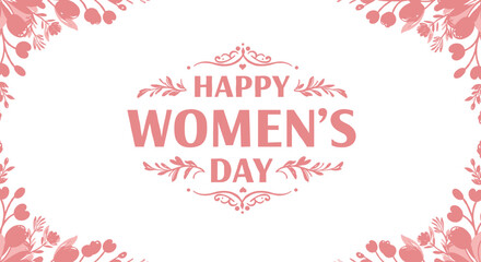 Elegant floral design celebrating international women's day