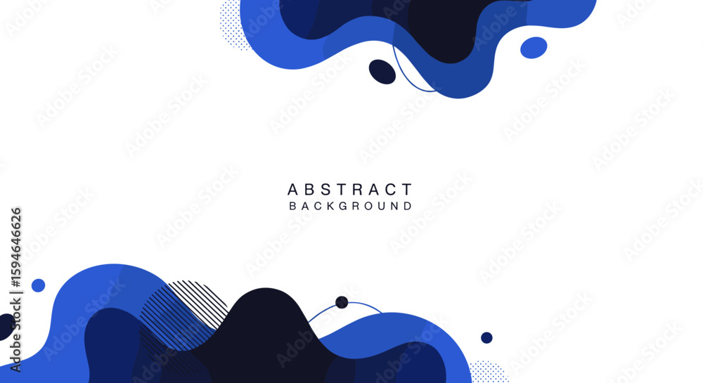 Aufkleber modern blue abstract shapes background for dynamic design projects