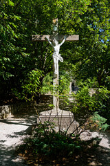 Christ en croix de l'abbaye d'Aiguebelle dans la Drôme
