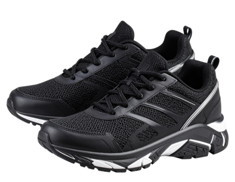 Running Shoes with Air Sole Design, Side View PNG