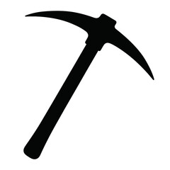 Pickaxe Tool Silhouette Vector Illustration