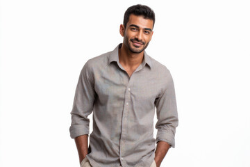 Fototapeta premium Young indian man in formal shirt