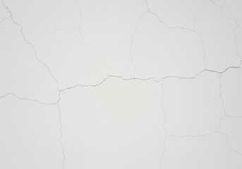 Naklejka premium Minimal white plaster wall with subtle crack patterns, smooth surface, high-quality clean texture