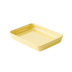 Empty Yellow Baking Pan, Rectangular Ceramic Dish