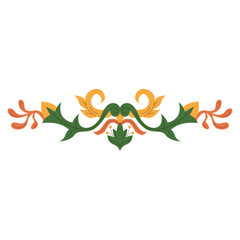 Vintage Floral Ornament Vector Graphic