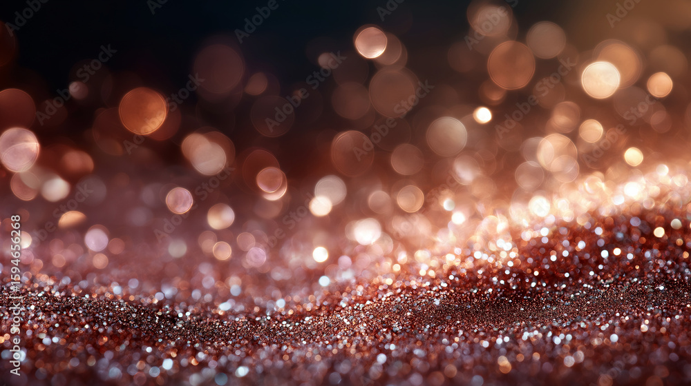 Poster sparkling surface of glittering lights: a mesmerizing view of shimmering light, with golden glitter 