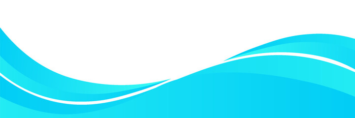 Blue and white business wave banner background. vector